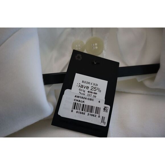 ATM Anthony Thomas Melillo AW1924 Women Sz 4 Chalk White Double Face Blazer - Picture 7 of 16